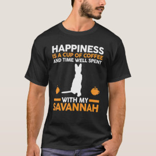Camiseta Café Cat Savannah