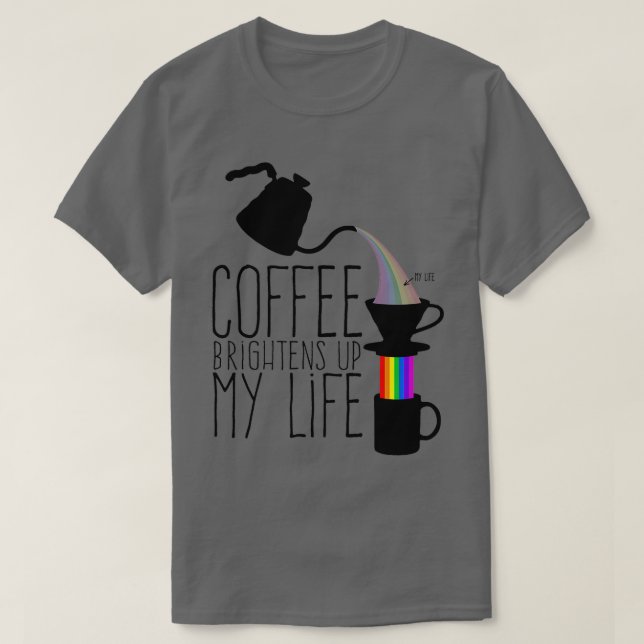 Camiseta Café clareia minha vida (Frente do Design)