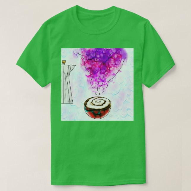 Camiseta Café Colorido (Frente do Design)