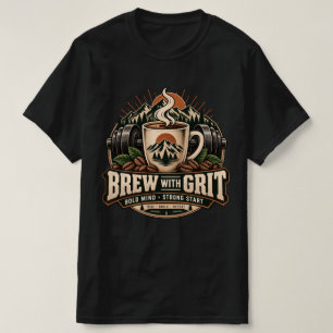 Camiseta Café com Garra Vintage Fitness Força Café