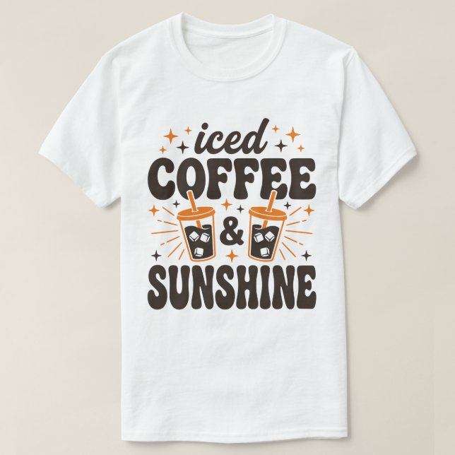 Camiseta café com gelo sol vibes de verão  (Frente do Design)
