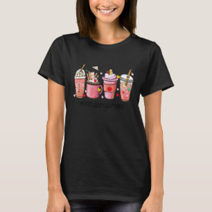 Camiseta Café com Leite Bonito Dia dos Namorados Professora