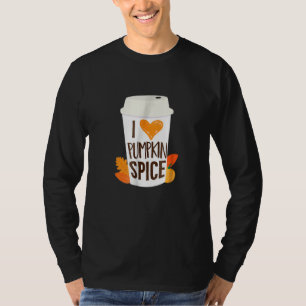 Camiseta Café com Leite e Tempero de Abóbora Outono Estação