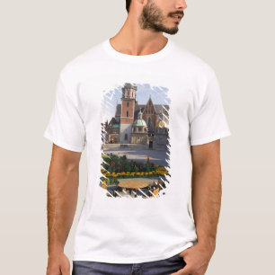 Camiseta Café com vista para a Catedral de Wawel, Colina Wa