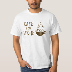 Camiseta café con leche bokeh