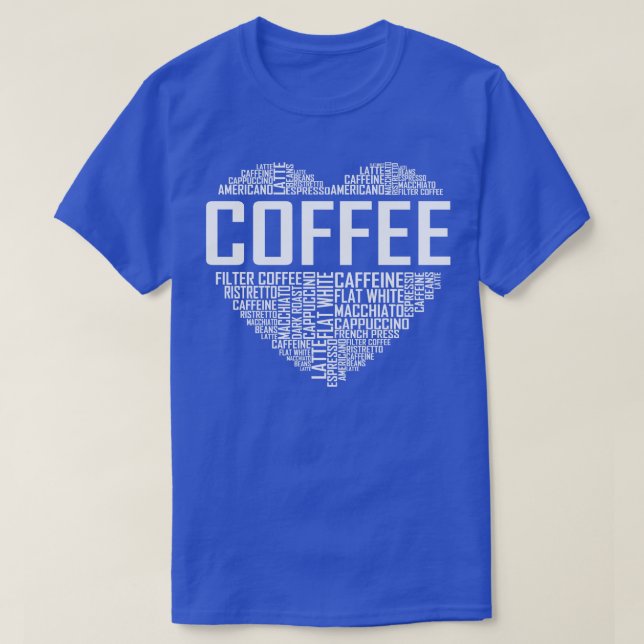 Camiseta Café Coração (Frente do Design)