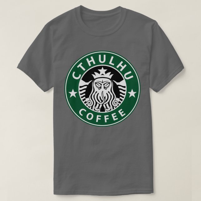Camiseta Café Cthulhu (Frente do Design)