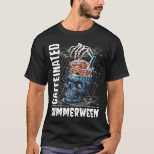 Camiseta Café Culinado de Summerween Esqueleto Halloween
