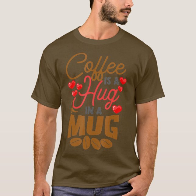 Camiseta Café Cute é um abraço em mulheres mug Café Java (Frente)