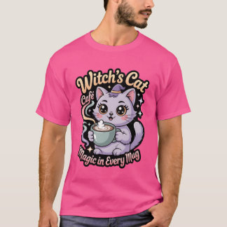 Camiseta Café da Bruxa Gato Caneca Mágica amigos