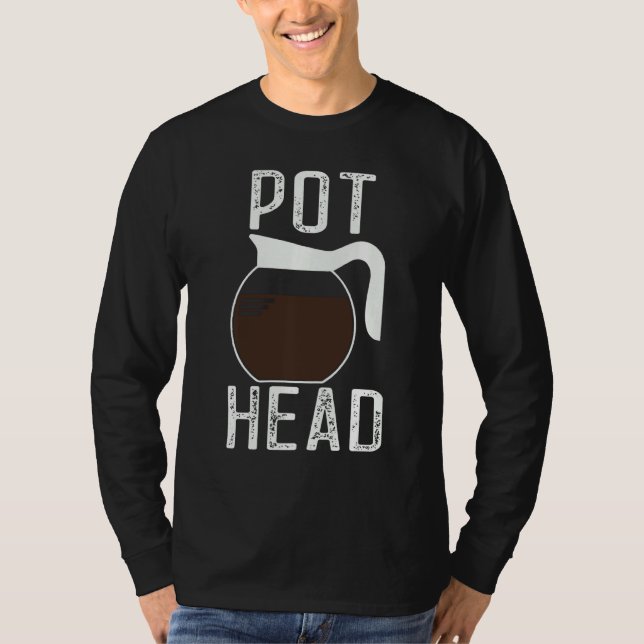 Camiseta Café da Cabeça do Pote Vintage (Frente)