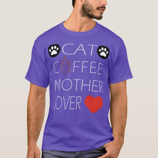 Camiseta café-da-gato-mãe-amante