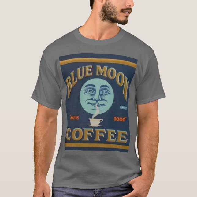 Camiseta Café da lua azul (Frente)