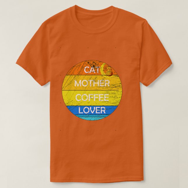 CAMISETA CAFÉ DA MÃE CAT 74 (Frente do Design)