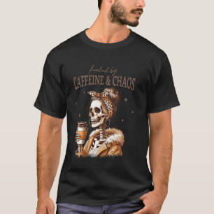 Camiseta Café da Mamãe com Coqueiro Desarrumado Esqueleto D