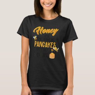 Camiseta Café da Manhã Brunch Panqueca Mel Doce Abelha Apic