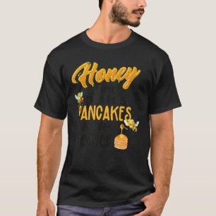 Camiseta Café da Manhã Brunch Panqueca Mel Doce Abelha Apic