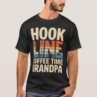 Camiseta Café da Manhã com Avô Linha de Anzol Tempo de Pesc