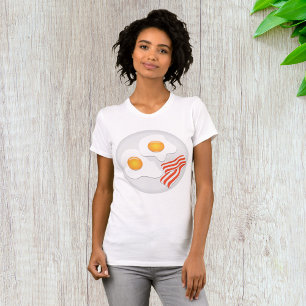 Camiseta Café da Manhã com Ovos Fritos e Bacon