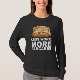 Camiseta Café da Manhã com Panqueca de Xarope de Bordo para