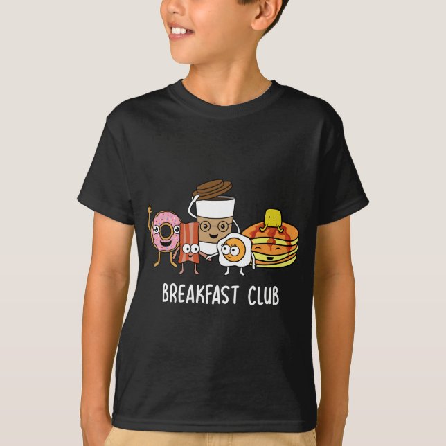 Camiseta Café da Manhã Cute Kawaii Bfast Club Parody Engraç (Frente)