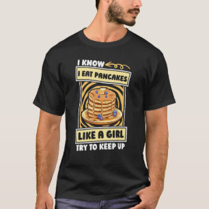 Camiseta Café da manhã da menina Pancakes - Panquecas do ar