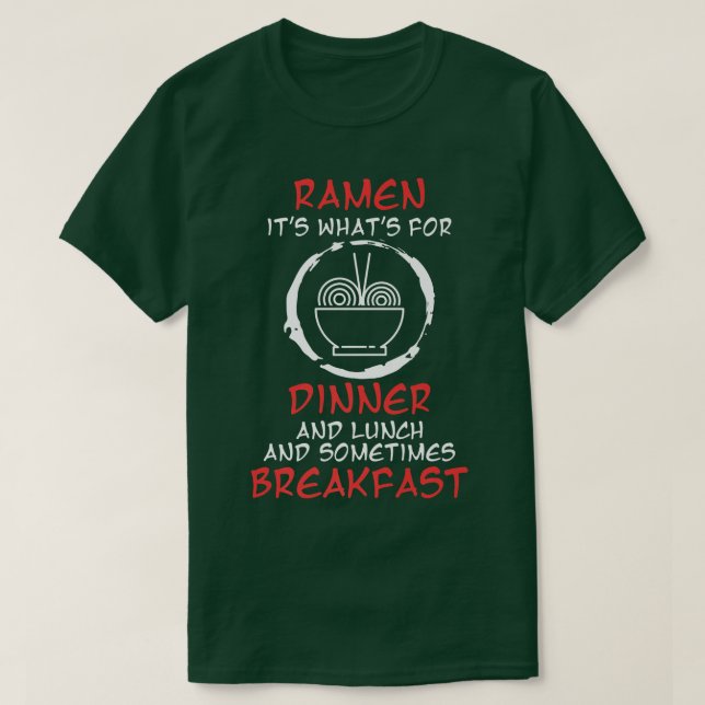 Camiseta Café da Manhã de Almoço Jante de Comida Japonês 41 (Frente do Design)