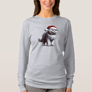 Camiseta Café da manhã de Natal, Gato de Papais noeis de Na