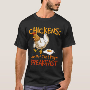 Camiseta Café da Manhã do Sussurrador de Frangos Fazendeiro