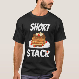 Camiseta Café Da Manhã Engraçado Com Um Pequeno Pancake De