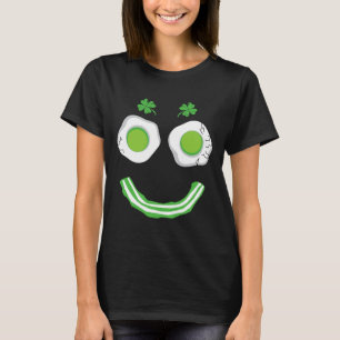Camiseta Café da Manhã Patrício Dia Ovos Engraçados Sorriem