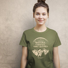 Camiseta Café da Natureza e Livros