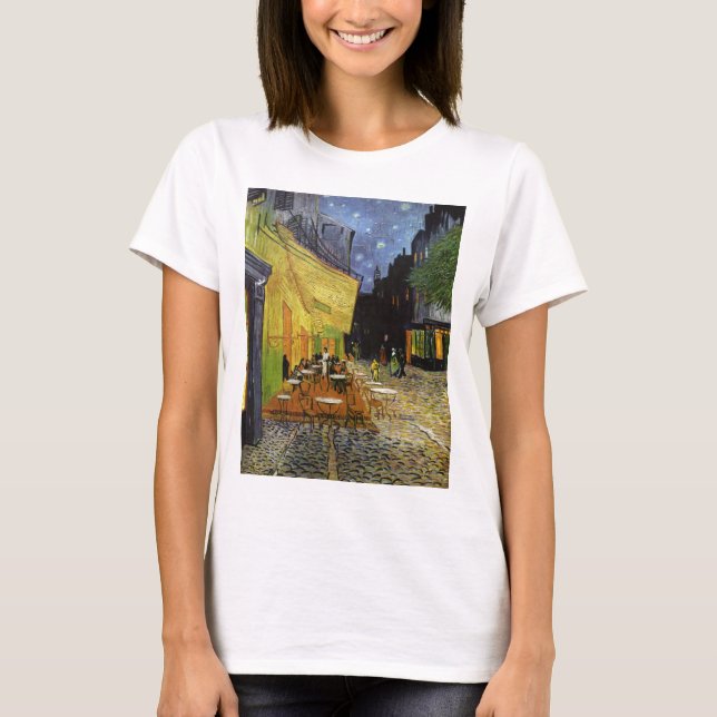Camiseta Café da Noite de Van Gogh (Frente)