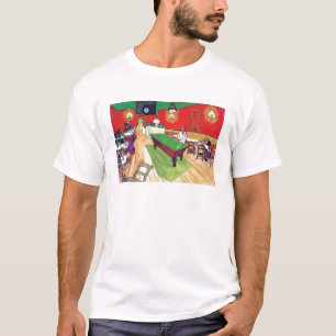 Camiseta Café da noite em Arles por Vincent van Gogh