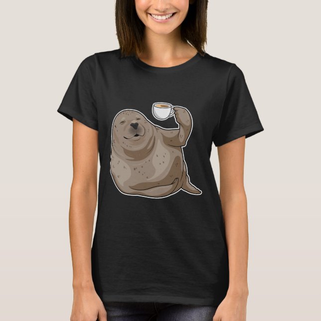 Camiseta Café da Taça Seal (Frente)