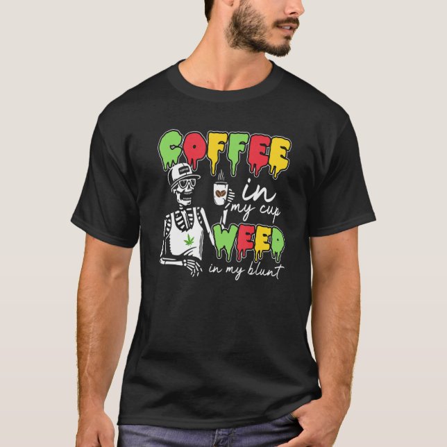 Camiseta Café Da Vida Do Café Na Minha Xícara De Xelim Do C (Frente)