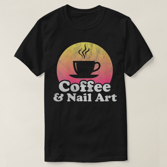 Camiseta Café das Mulheres e Arte das Unhas (Frente do Design)