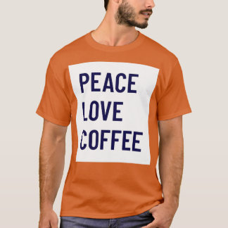 Camiseta café de amor pela paz