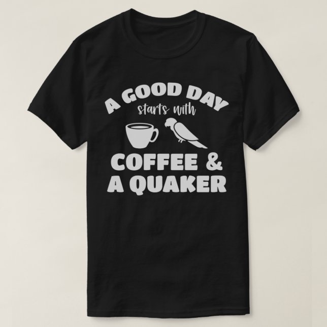 Camiseta Café De Bom Dia E Quaker 9 (Frente do Design)