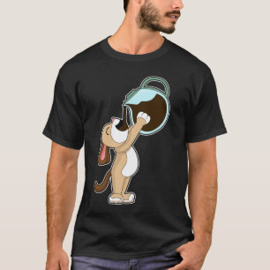 Camiseta Café de cachorro Cafeteira