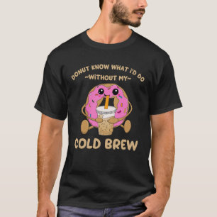 Camiseta Café de café de café de café Rosquinha a frio Bebi