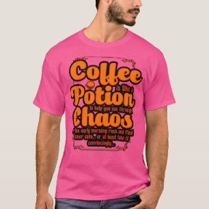 Camiseta Café De Café É É Como Uma Poção Para Ajudá-Lo