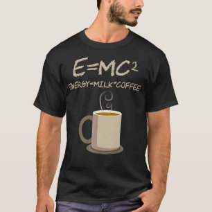 Camiseta Café de Energia com Café de Ciência Engraçada da E