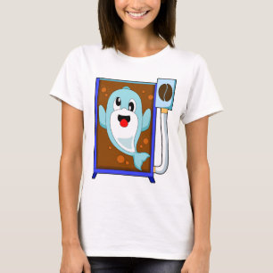 Camiseta Café de grão de café Dolphin