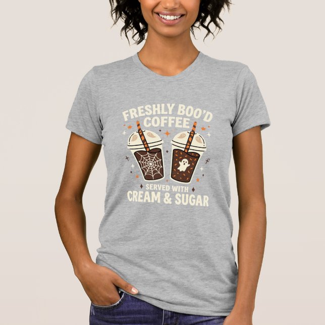 Camiseta Café de Halloween Recém Sangrado (Frente)