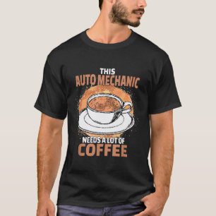 Camiseta Café de Mecânico de Automóveis