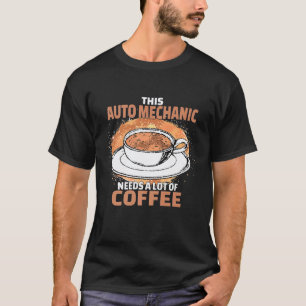 Camiseta Café de Mecânico de Automóveis