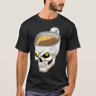 Camiseta Café de Mug Crânio
