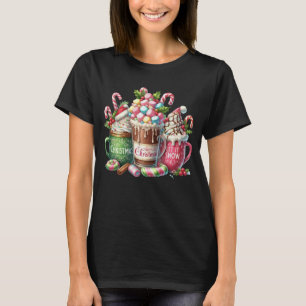 Camiseta Café de Natal de Chocolate Quente