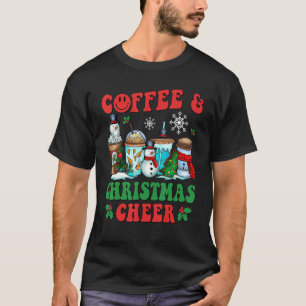 Camiseta Café de Natal em Groovy Latte Cozy Winter Xmas Cof